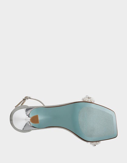 MILO SILVER Embellished Kitten Heel | Betsey Johnson Everyday