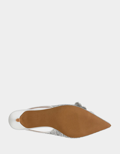 AURORRA SILVER Sequins Kitten Heel | Betsey Johnson Best Seller