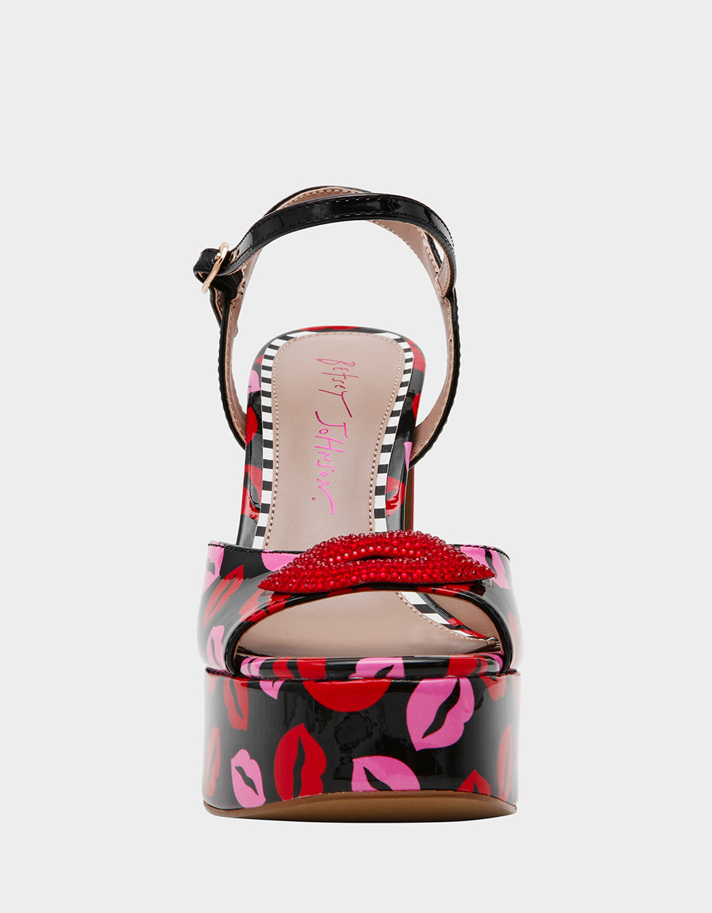 ALLYSON MULTI LIPS Women's Platform Sandal Heels | Betsey Johnson Signature