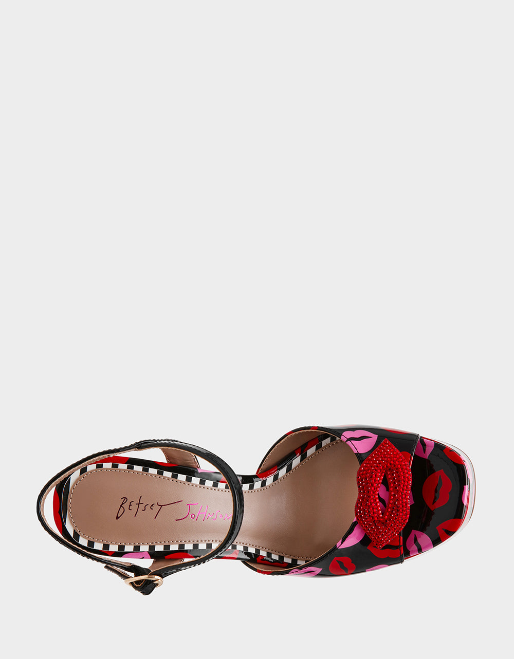 ALLYSON MULTI LIPS Women's Platform Sandal Heels | Betsey Johnson Signature