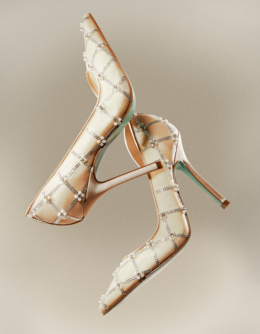 CRUZE NUDE Pointed Toe Mesh Heel | Betsey Johnson Top Pick