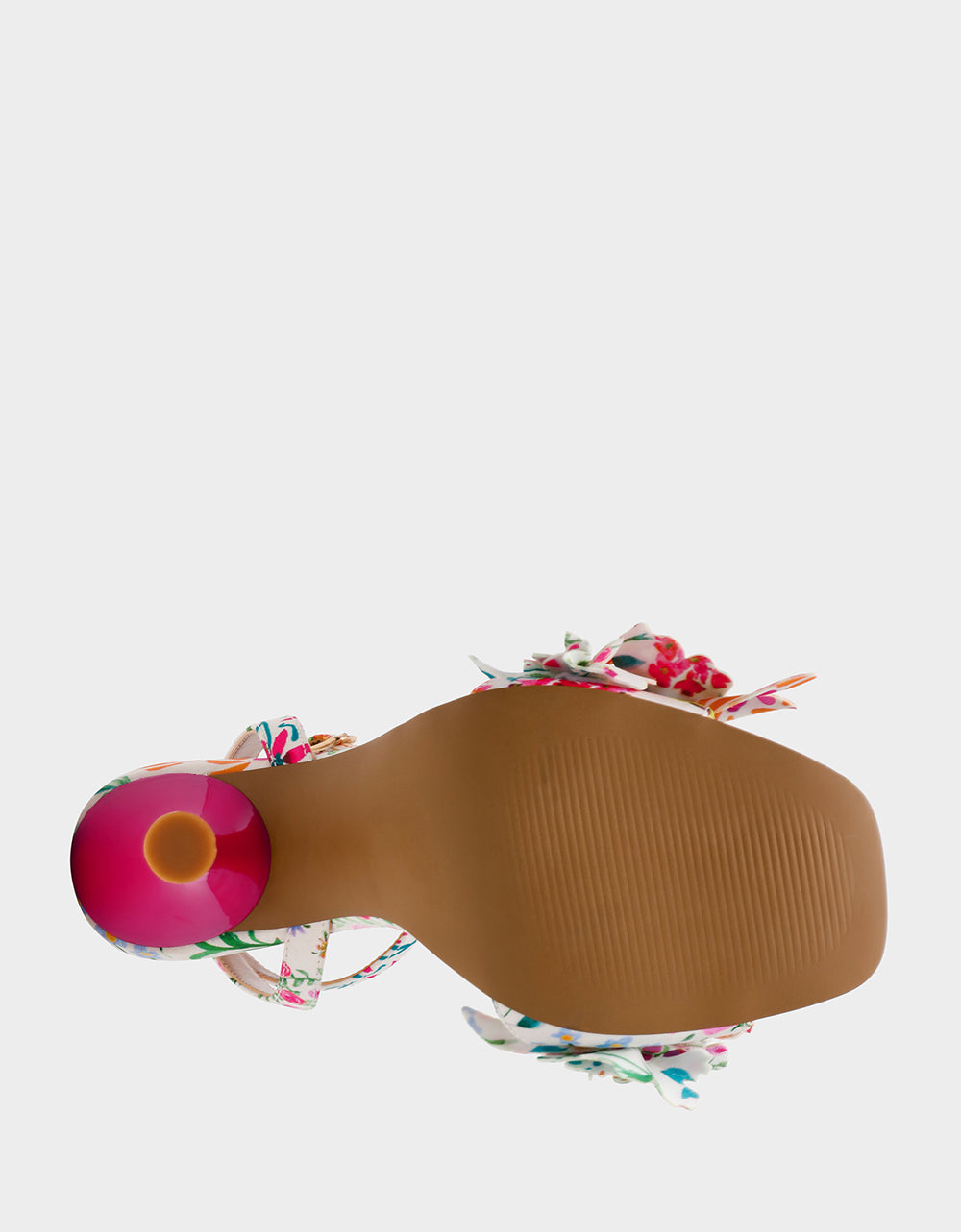 HILLEY NATURAL FLORAL MULTI Women's Floral High Heel Stiletto Sandal | Betsey Johnson Deals
