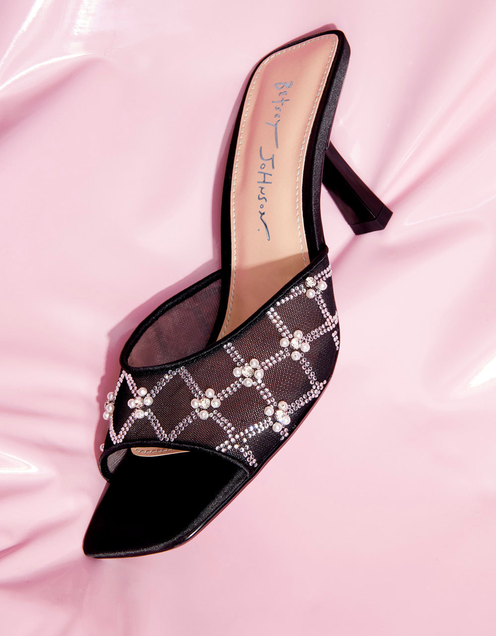 EMM BLACK Slip-On Mule | Betsey Johnson Top Pick
