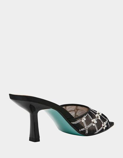 EMM BLACK Slip-On Mule | Betsey Johnson Top Pick