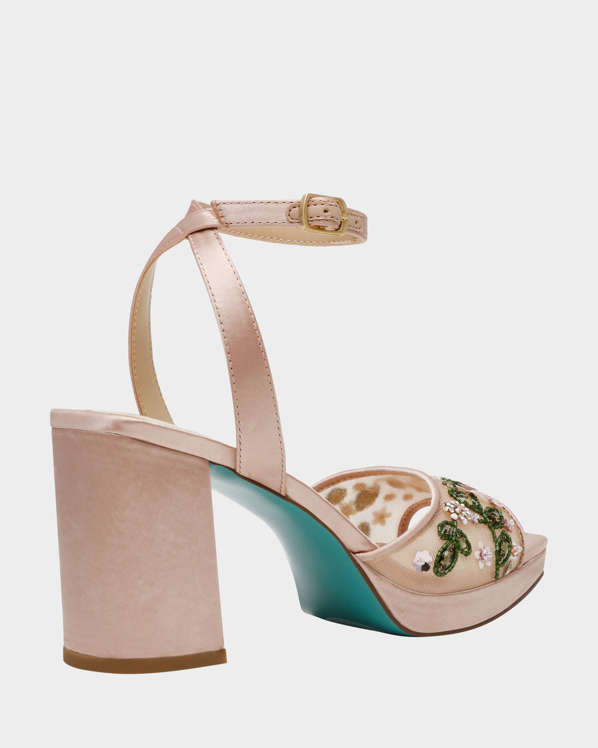 KIRRA NUDE Platform Strappy Square-Toe Block Heel | Betsey Johnson Customer Favorite