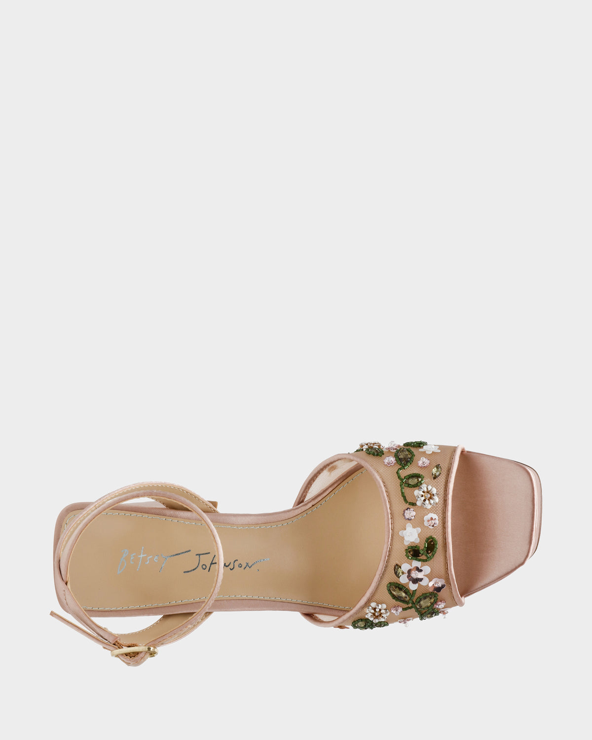 KIRRA NUDE Platform Strappy Square-Toe Block Heel | Betsey Johnson Customer Favorite
