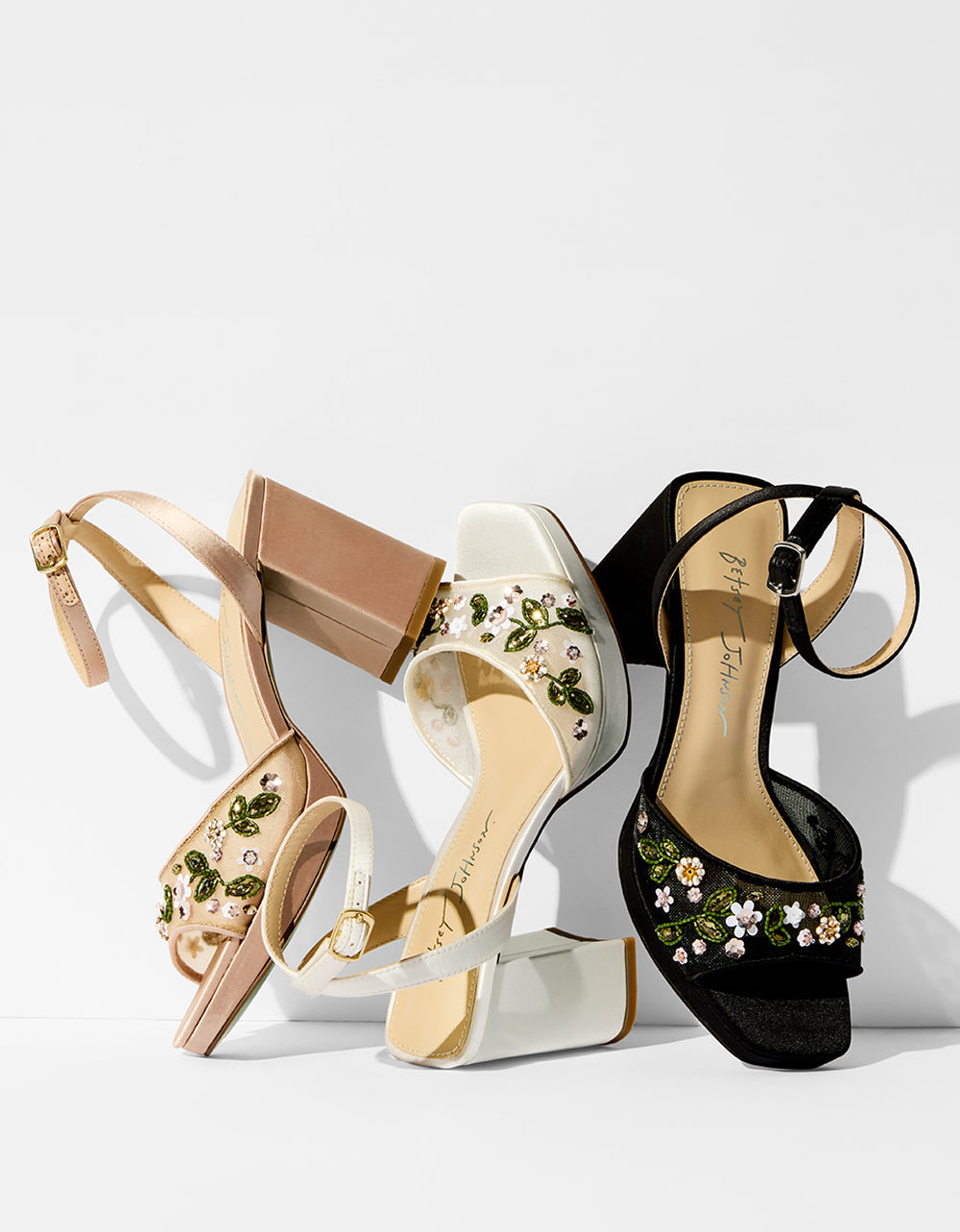 KIRRA NUDE Platform Strappy Square-Toe Block Heel | Betsey Johnson Customer Favorite