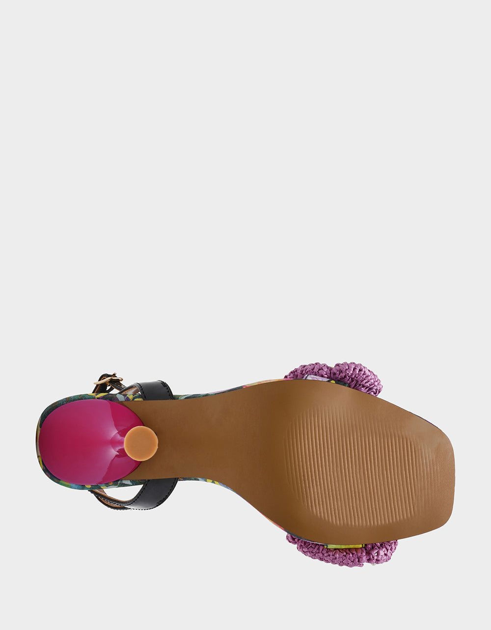AINSLEYY BRIGHT MULTI Square-Toe Floral Heel | Betsey Johnson Deals