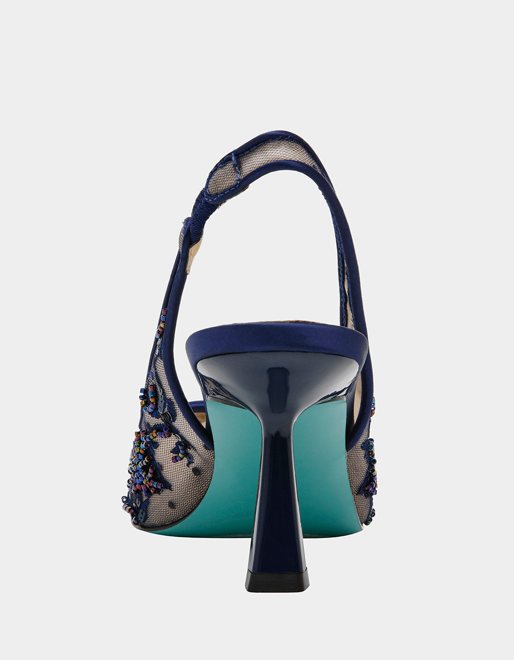 NIKKI NAVY Slingback Pointed Toe Heel | Betsey Johnson Value