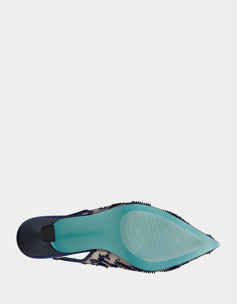 NIKKI NAVY Slingback Pointed Toe Heel | Betsey Johnson Value