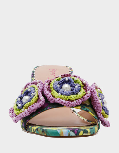 DIETRICH BRIGHT MULTI Square-Toe Mule Heel | Betsey Johnson Best Price