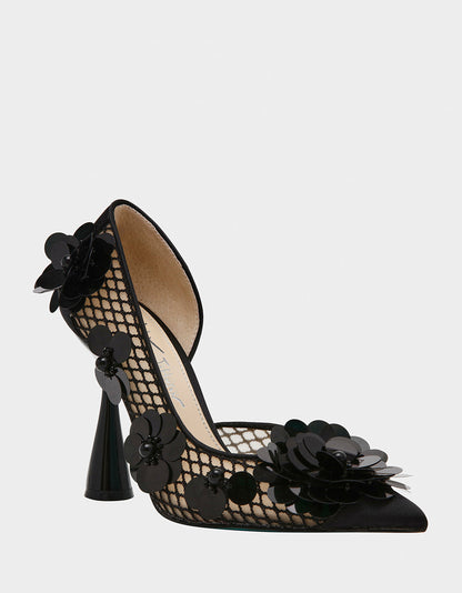 NASH BLACK Pointed Toe Heel | Betsey Johnson Smart Buy