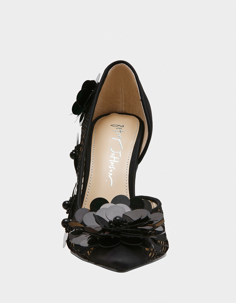 NASH BLACK Pointed Toe Heel | Betsey Johnson Smart Buy