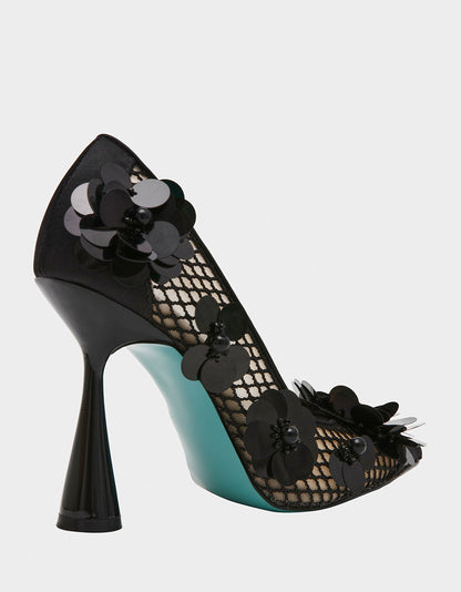 NASH BLACK Pointed Toe Heel | Betsey Johnson Smart Buy