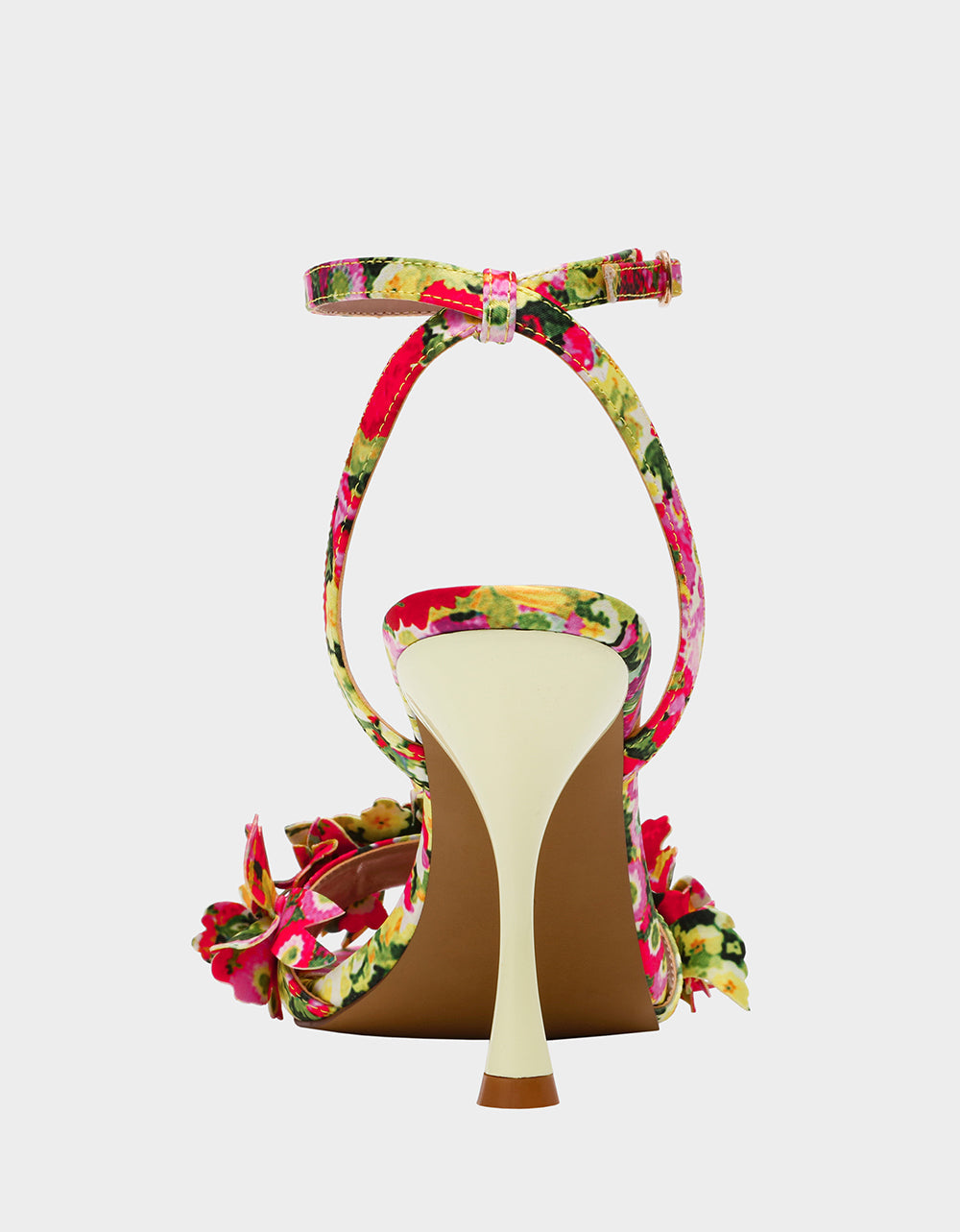 HILLEY GREEN FLORAL MULTI Women's Floral High Heel Stiletto Sandal | Betsey Johnson Everyday