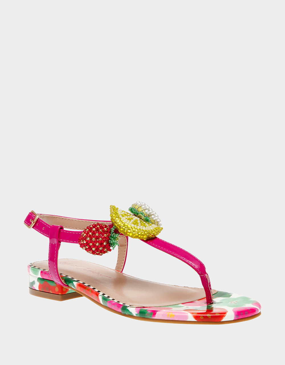 ANISTON BERRY MULTI Flat Sandal | Betsey Johnson Sale