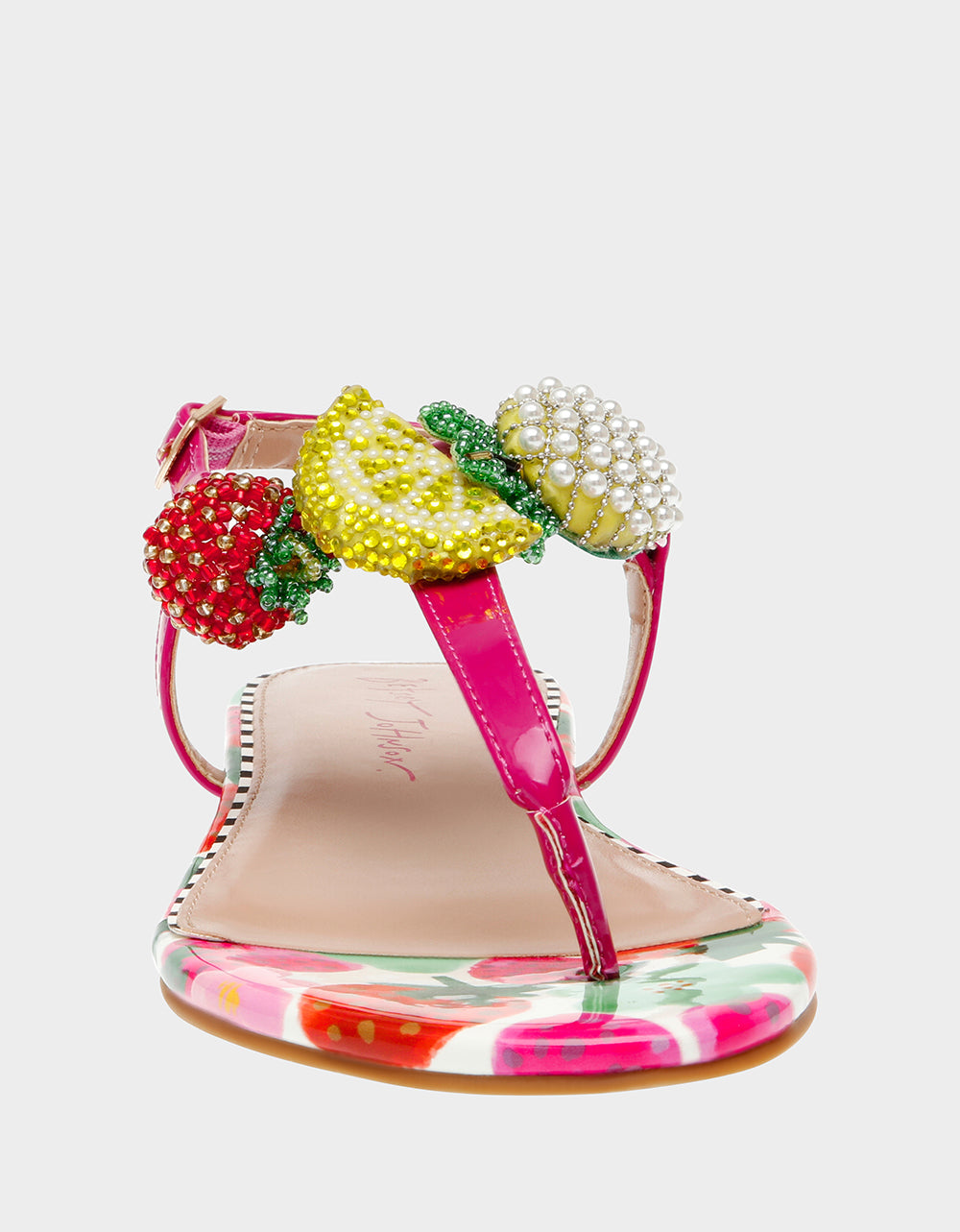 ANISTON BERRY MULTI Flat Sandal | Betsey Johnson Sale