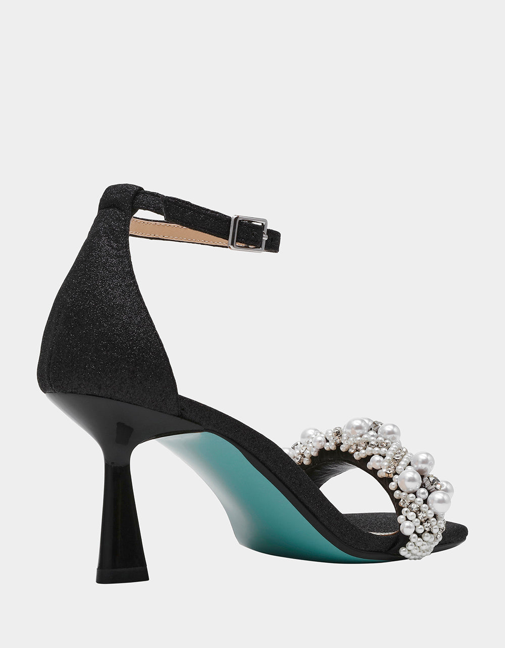 MILO BLACK Embellished Kitten Heel | Betsey Johnson Value