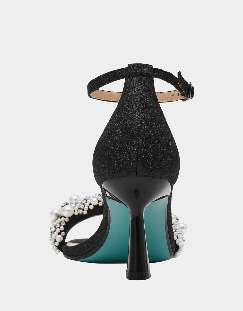 MILO BLACK Embellished Kitten Heel | Betsey Johnson Value