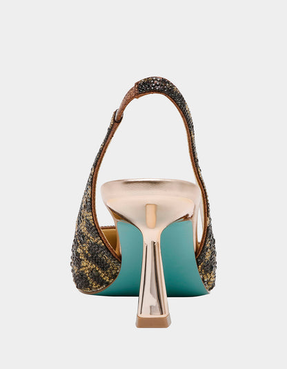 CLARK LEOPARD Slingback Women's Kitten Heel | Betsey Johnson Special Offer
