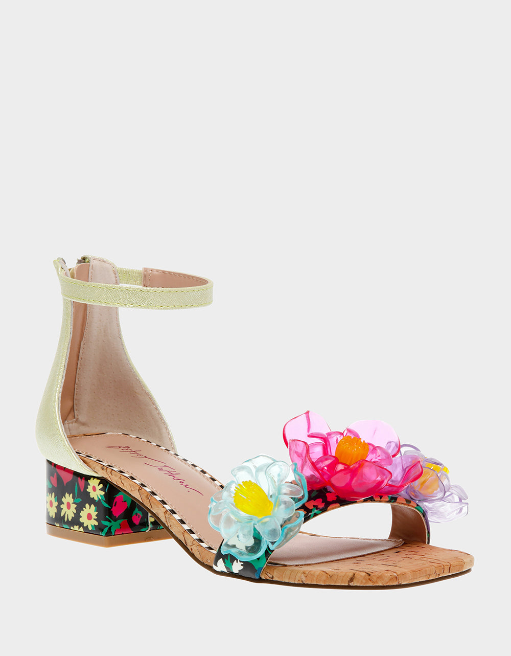 OAKLEE GREEN MULTI Floral Sandal | Betsey Johnson Popular
