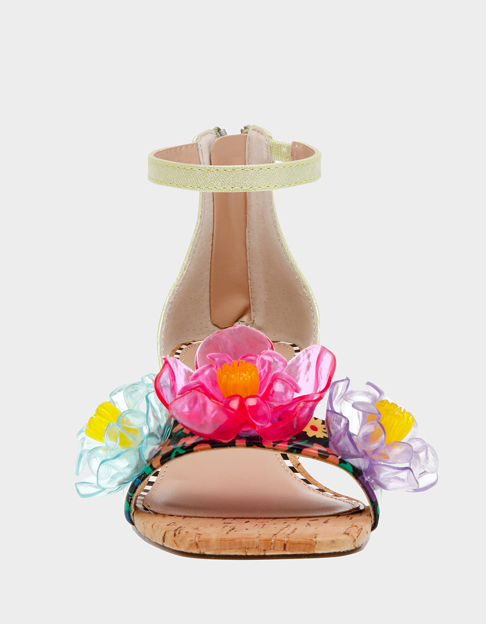 OAKLEE GREEN MULTI Floral Sandal | Betsey Johnson Popular