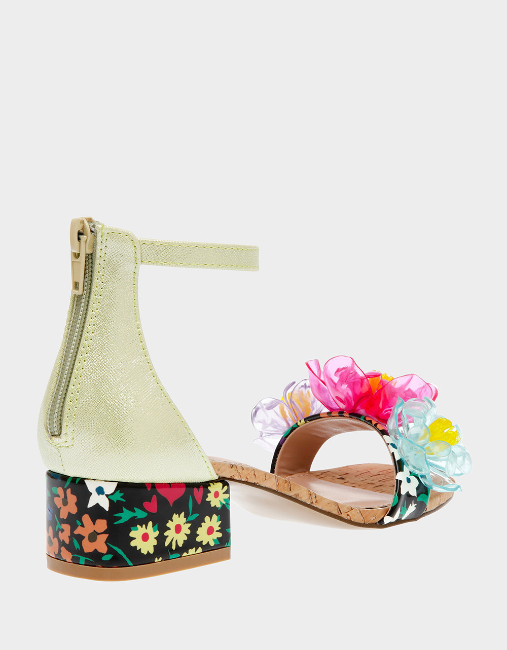 OAKLEE GREEN MULTI Floral Sandal | Betsey Johnson Popular