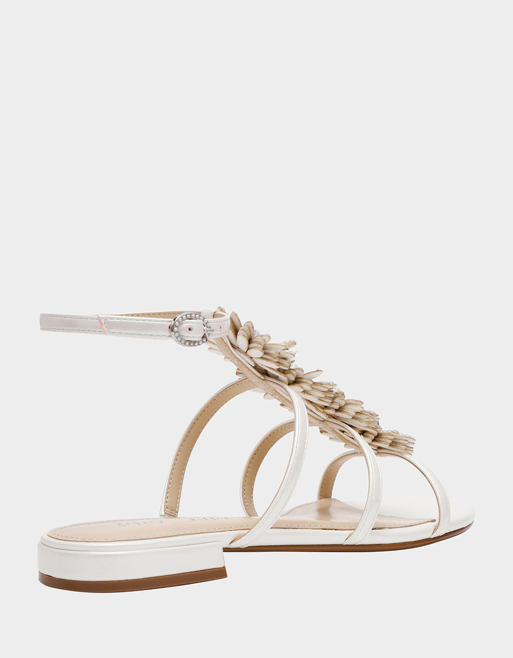 JOYCE IVORY Women's Strappy Rhinestone Embellished Sandal | Betsey Johnson Hot Sale