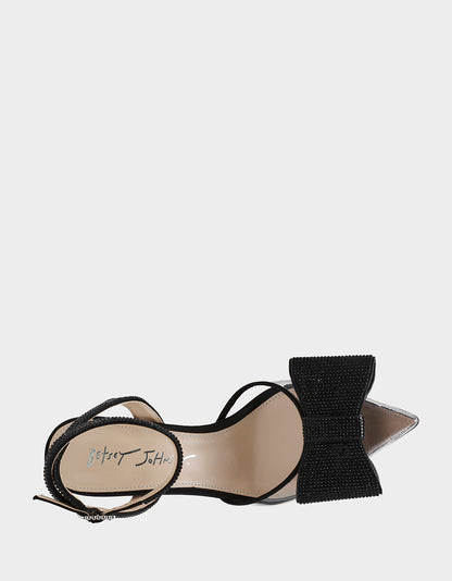 HART BLACK Bow Heels | Betsey Johnson Best Price