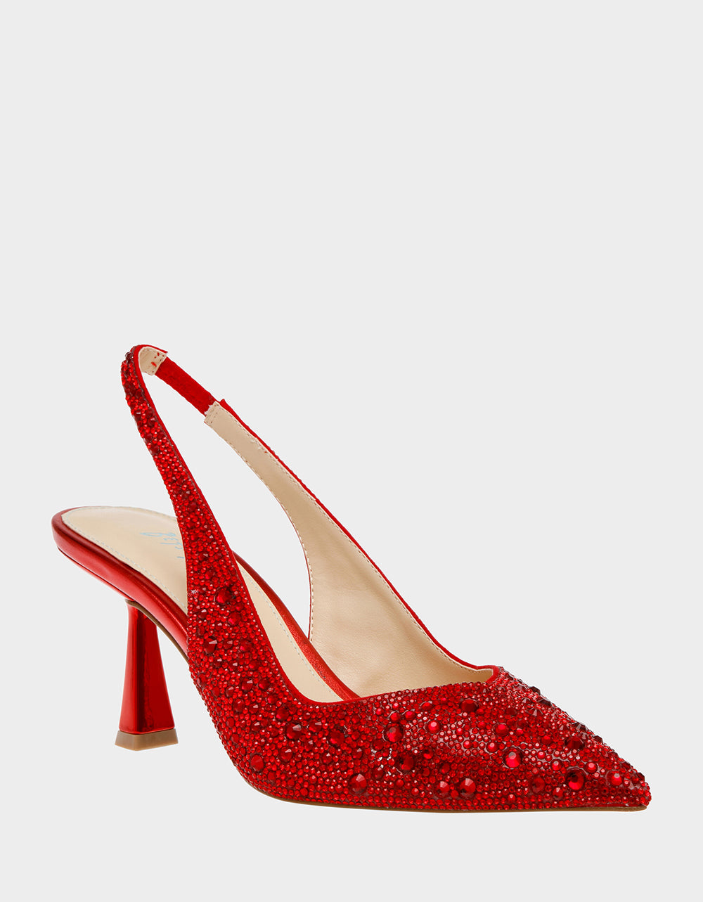 CLARK RED Slingback Kitten Heels | Betsey Johnson Essential
