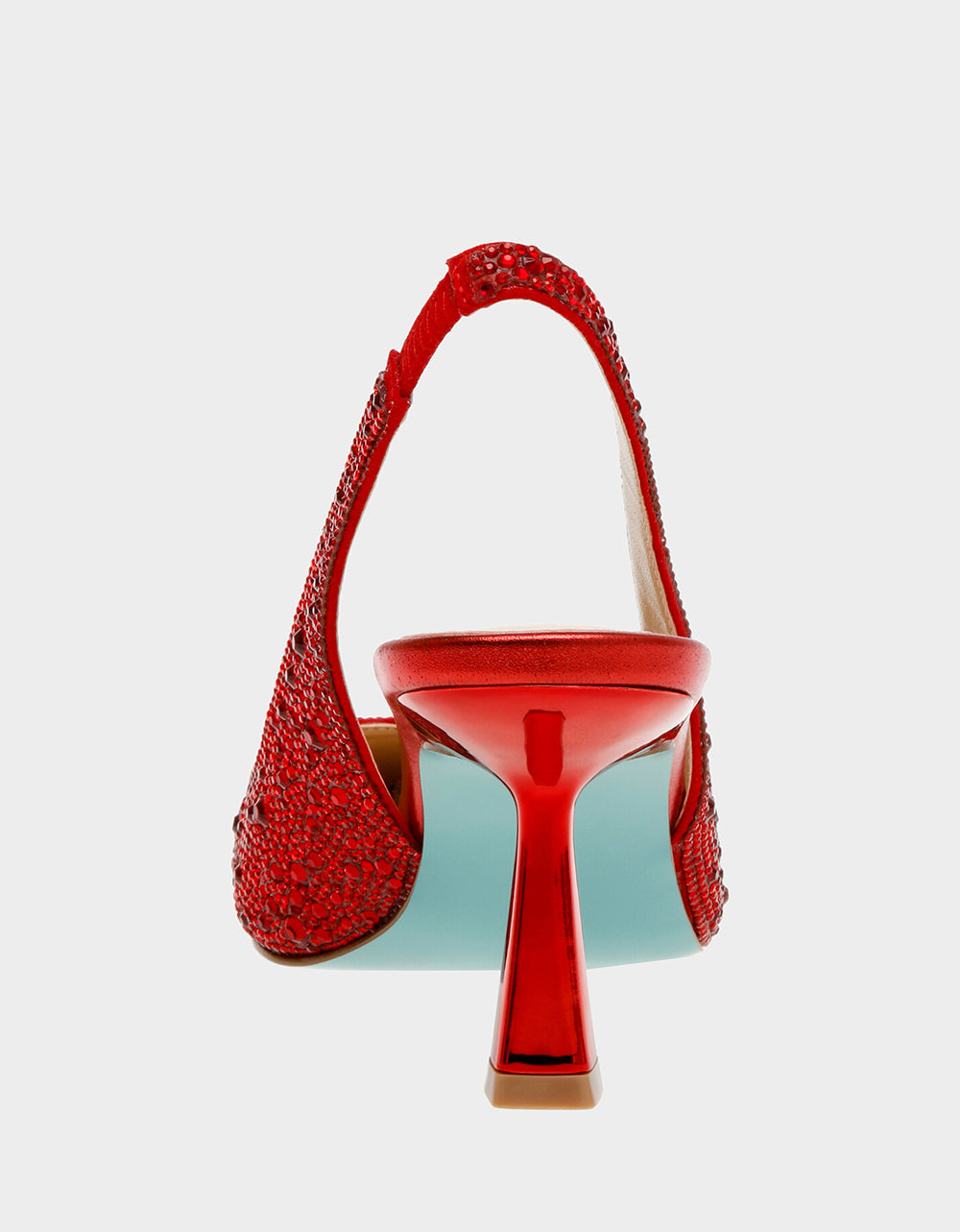 CLARK RED Slingback Kitten Heels | Betsey Johnson Essential