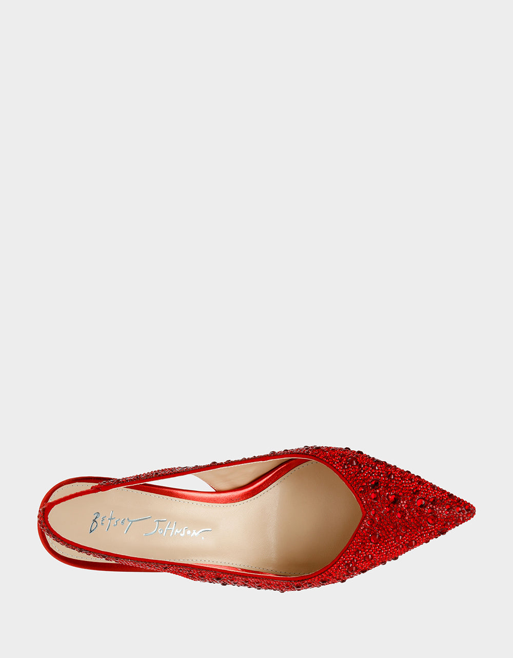 CLARK RED Slingback Kitten Heels | Betsey Johnson Essential