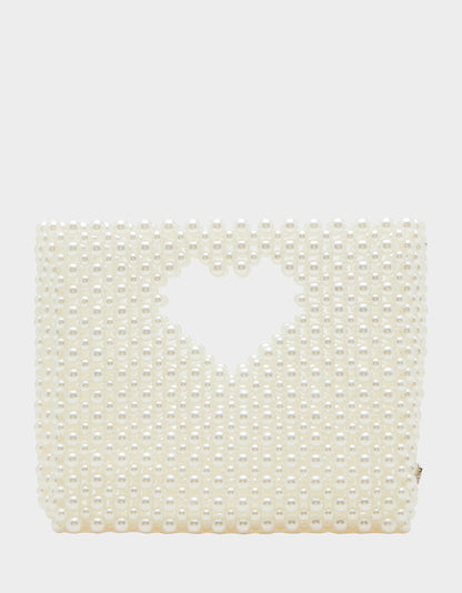GOSSIP PEARL TOP HANDLE CROSSBODY PEARL | Betsey Johnson Exclusive