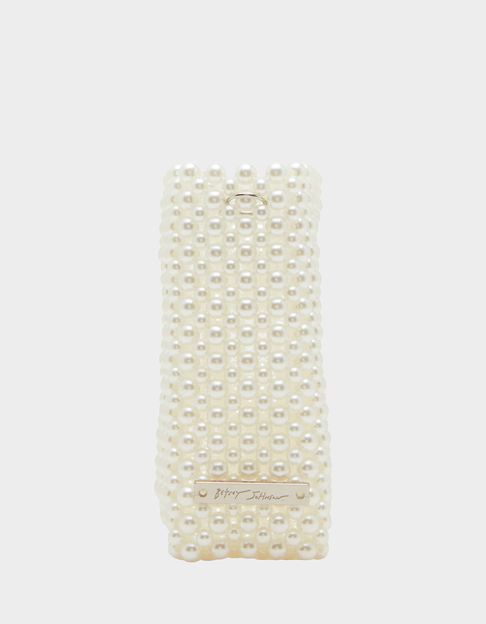 GOSSIP PEARL TOP HANDLE CROSSBODY PEARL | Betsey Johnson Exclusive