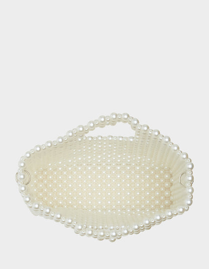 GOSSIP PEARL TOP HANDLE CROSSBODY PEARL | Betsey Johnson Exclusive