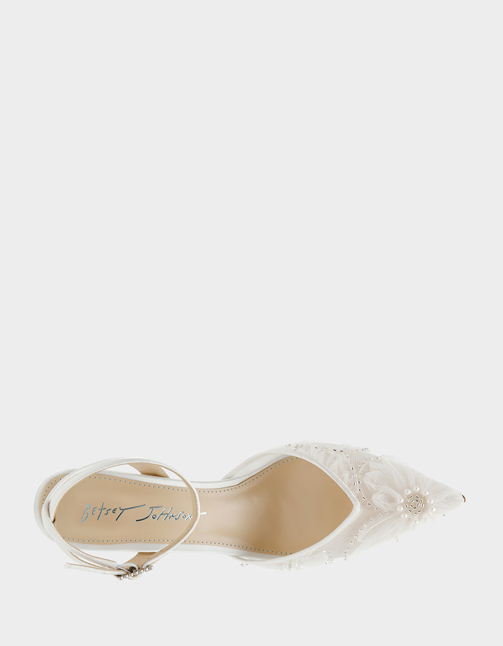 DELIA IVORY Pointed-Toe Bling Mesh Women's Heel | Betsey Johnson Best Price