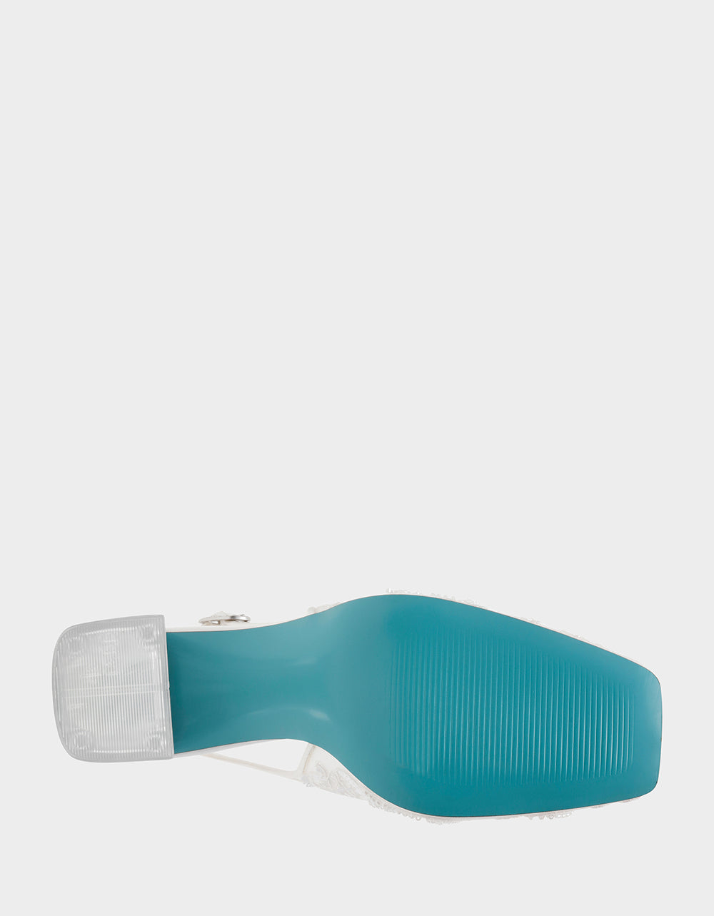 NINAH IVORY Square-Toe Slingback Mesh Block Heels | Betsey Johnson Recommended